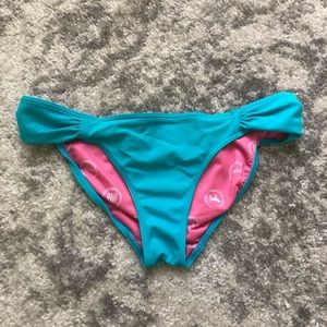 PINK Victoria Secret Blue Bikini Bottoms!